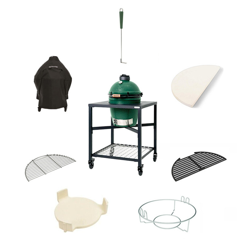 Big Green Egg Medium + EGG Frame | Deluxe Set