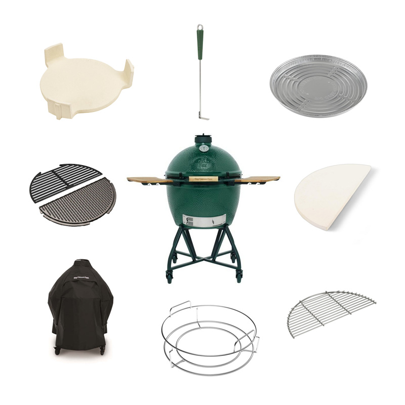 Big Green Egg XL + Nest Handler + Zijtafels Voordeelpakket Deluxe