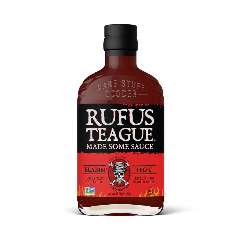 Rufus Teague Blazin’ Hot BBQ saus