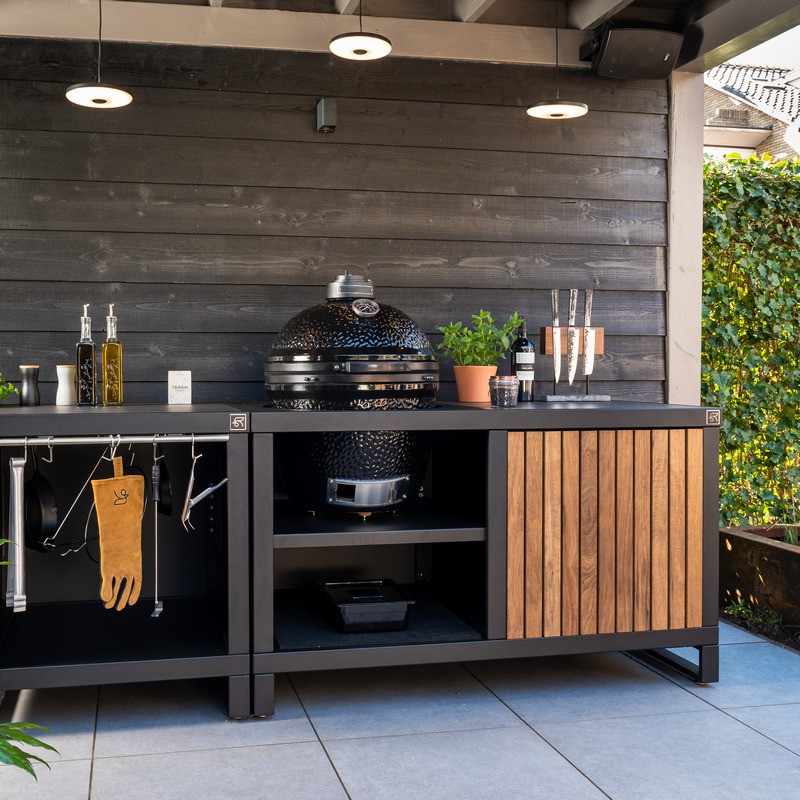 Roostr Rubix buitenkeuken duo+single vast onderstel tuin