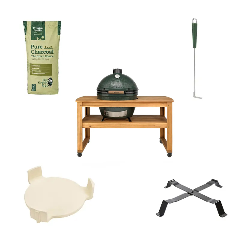 Big Green Egg XL + Eucalyptus Tafel Basic