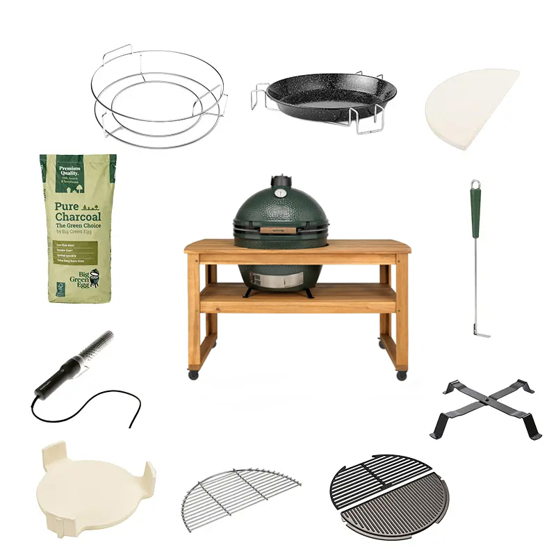 Big Green Egg XL + Eucalyptus Tafel Deluxe