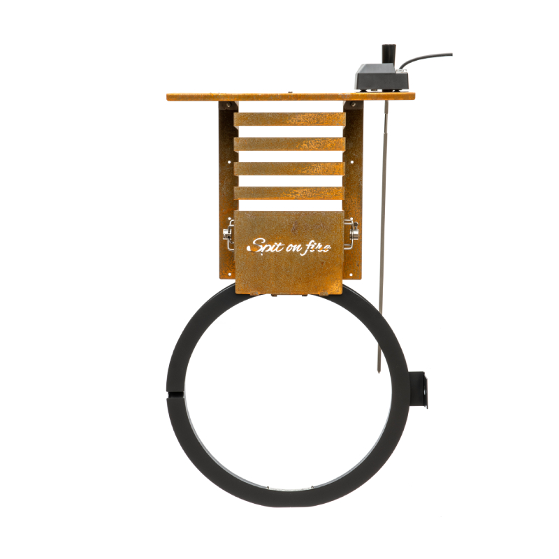 Spit on Fire Tool & Spit Holder Cortenstaal