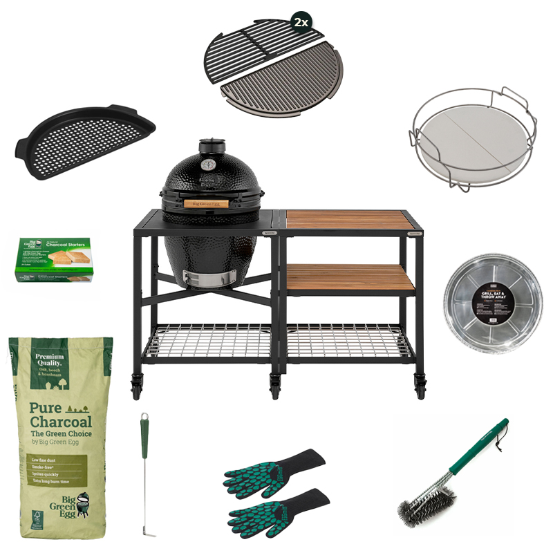 Big Green Egg The Onyx Large Outdoor Kitchen Compleet Set