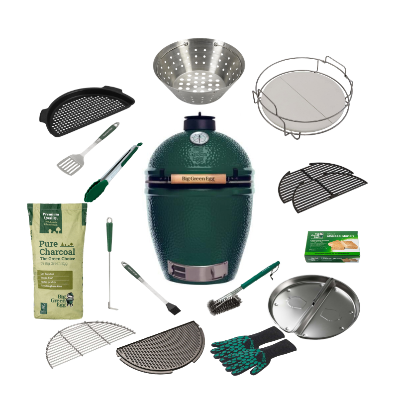 Big Green Egg Large The Original Solo Deluxe Set