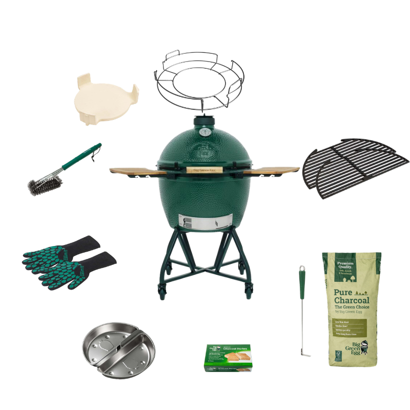 Big Green Egg XL The Original + Nest Handler + EGG Mates Basic Set